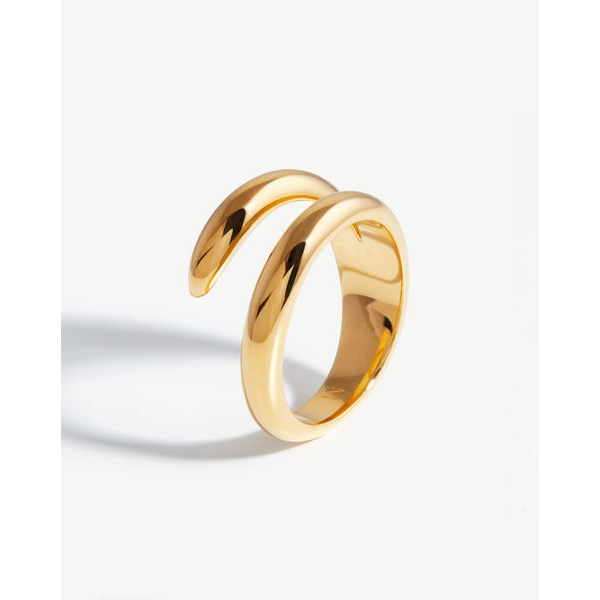 Proceso de diseño de joyería de anillo abierto de plata llena de oro personalizado de 18k